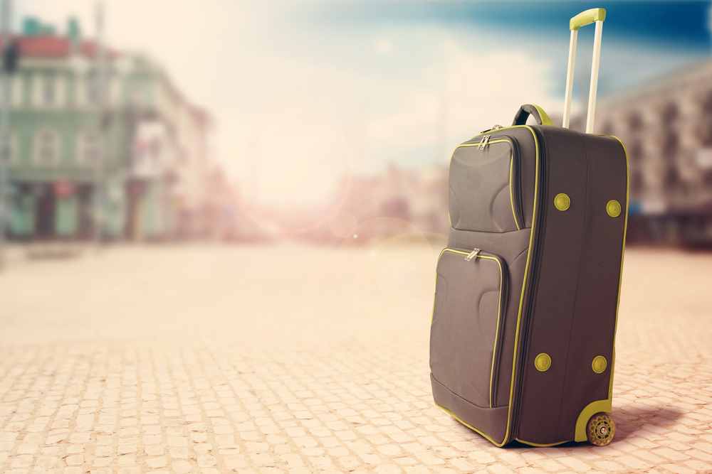 Resväskan som ska ut på Hemlig resa och vet inte vart resan går